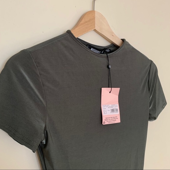 missguided bodycon midi dress slinky size 4 NWT d - Picture 5 of 7